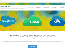 Tablet Screenshot of clouddatainc.com